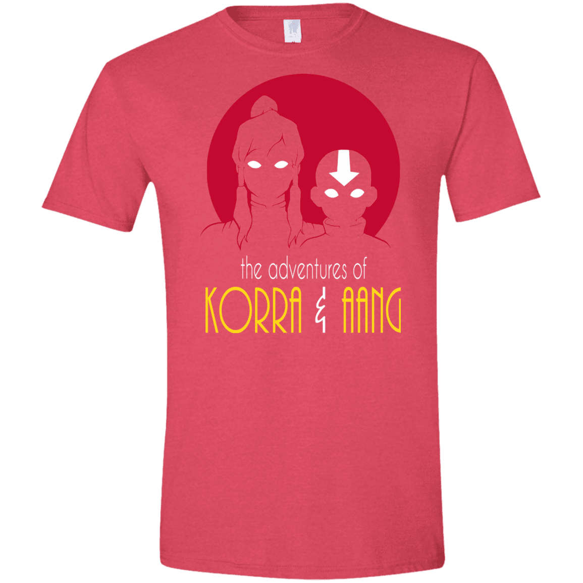 T-Shirts Heather Red / S Adventures of Korra & Aang Men's Semi-Fitted Softstyle