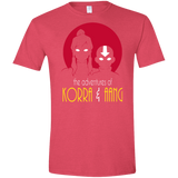 T-Shirts Heather Red / S Adventures of Korra & Aang Men's Semi-Fitted Softstyle