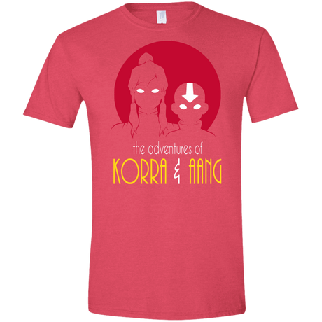 T-Shirts Heather Red / S Adventures of Korra & Aang Men's Semi-Fitted Softstyle