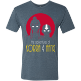 T-Shirts Indigo / S Adventures of Korra & Aang Men's Triblend T-Shirt
