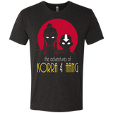 T-Shirts Vintage Black / S Adventures of Korra & Aang Men's Triblend T-Shirt