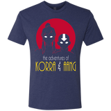 T-Shirts Vintage Navy / S Adventures of Korra & Aang Men's Triblend T-Shirt