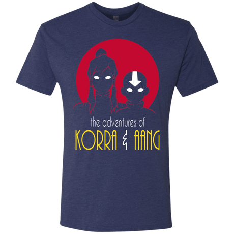 T-Shirts Vintage Navy / S Adventures of Korra & Aang Men's Triblend T-Shirt