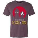 T-Shirts Vintage Purple / S Adventures of Korra & Aang Men's Triblend T-Shirt