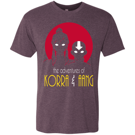 T-Shirts Vintage Purple / S Adventures of Korra & Aang Men's Triblend T-Shirt