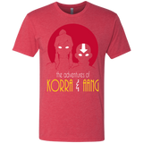 T-Shirts Vintage Red / S Adventures of Korra & Aang Men's Triblend T-Shirt