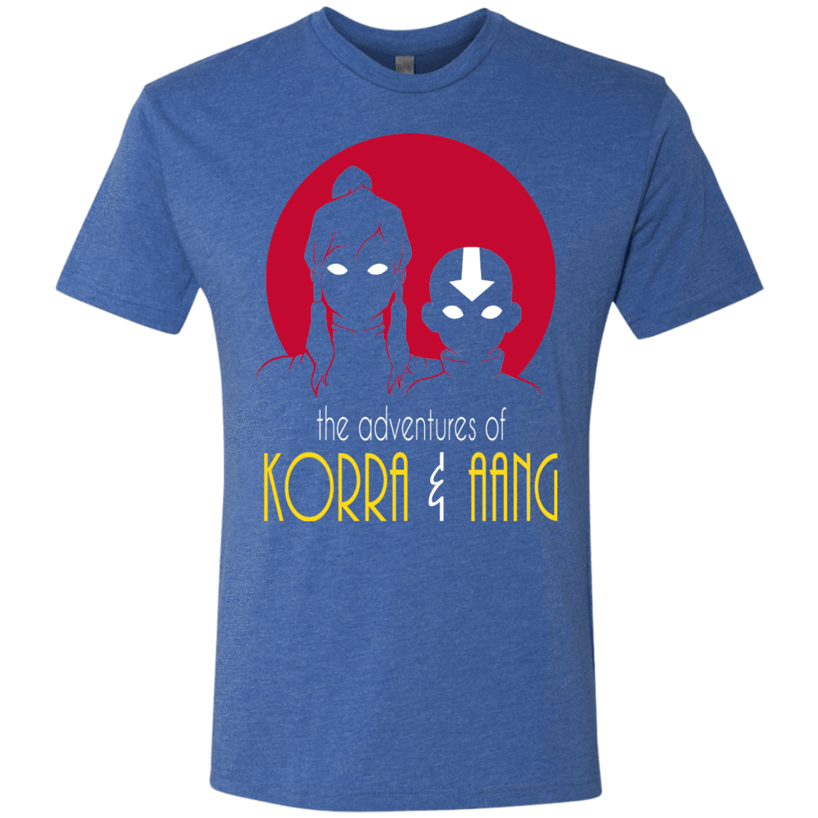 T-Shirts Vintage Royal / S Adventures of Korra & Aang Men's Triblend T-Shirt