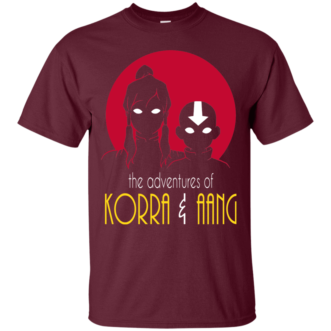 T-Shirts Maroon / S Adventures of Korra & Aang T-Shirt