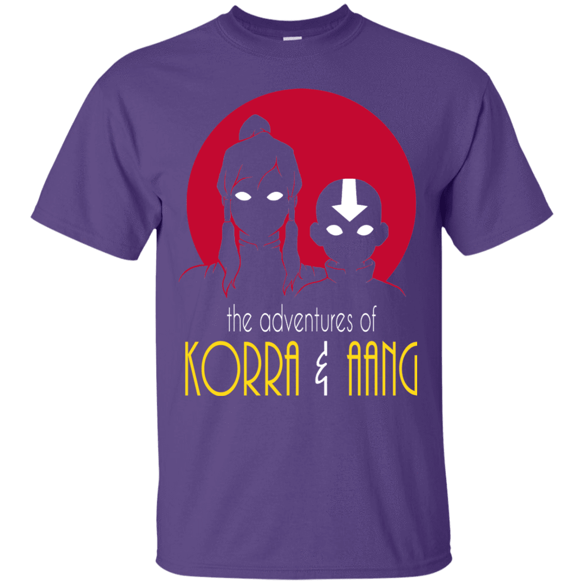 T-Shirts Purple / S Adventures of Korra & Aang T-Shirt