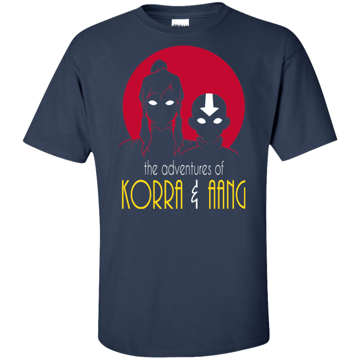 T-Shirts Navy / XLT Adventures of Korra & Aang Tall T-Shirt