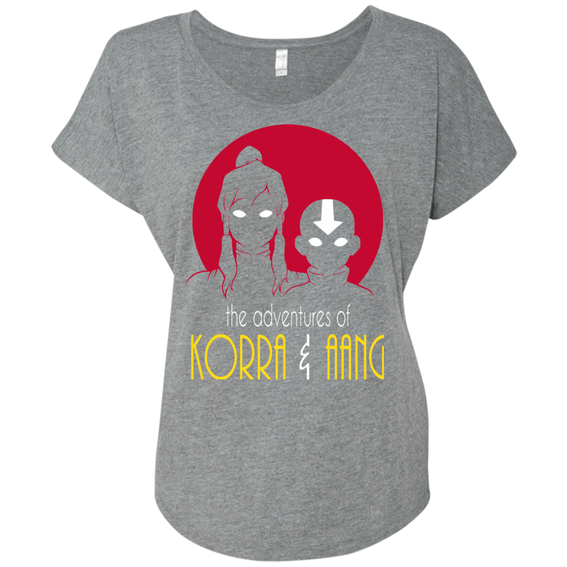 T-Shirts Premium Heather / X-Small Adventures of Korra & Aang Triblend Dolman Sleeve