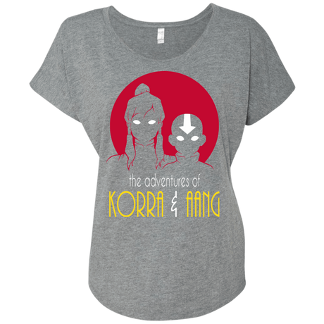 T-Shirts Premium Heather / X-Small Adventures of Korra & Aang Triblend Dolman Sleeve