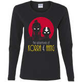 T-Shirts Black / S Adventures of Korra & Aang Women's Long Sleeve T-Shirt