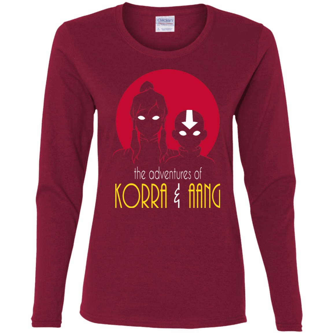 T-Shirts Cardinal / S Adventures of Korra & Aang Women's Long Sleeve T-Shirt