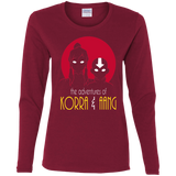 T-Shirts Cardinal / S Adventures of Korra & Aang Women's Long Sleeve T-Shirt