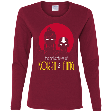 T-Shirts Cardinal / S Adventures of Korra & Aang Women's Long Sleeve T-Shirt