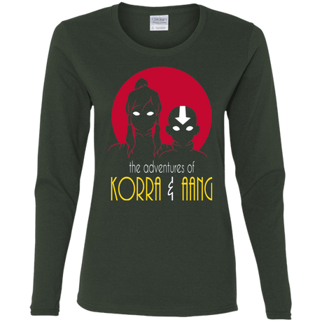 T-Shirts Forest / S Adventures of Korra & Aang Women's Long Sleeve T-Shirt