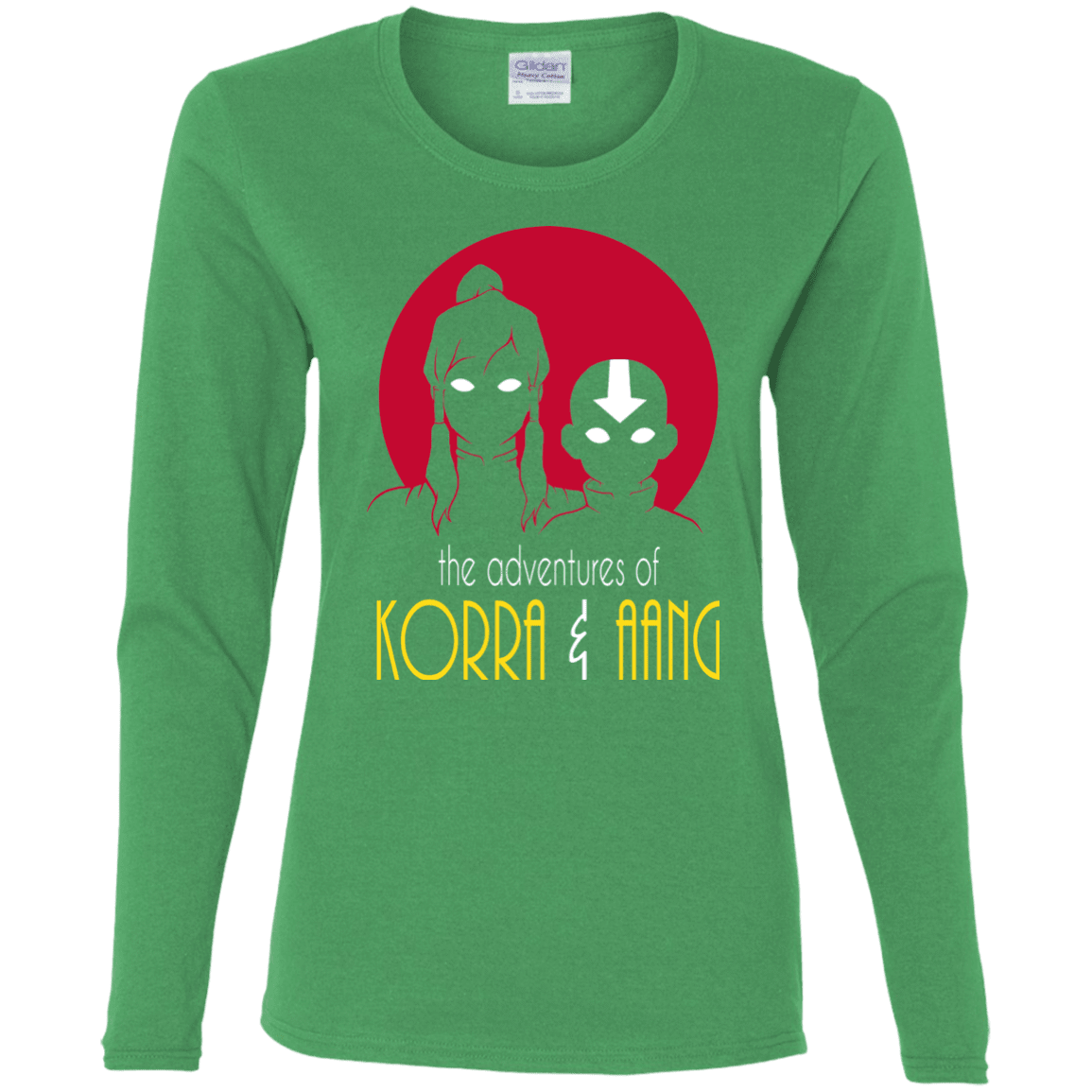 T-Shirts Irish Green / S Adventures of Korra & Aang Women's Long Sleeve T-Shirt