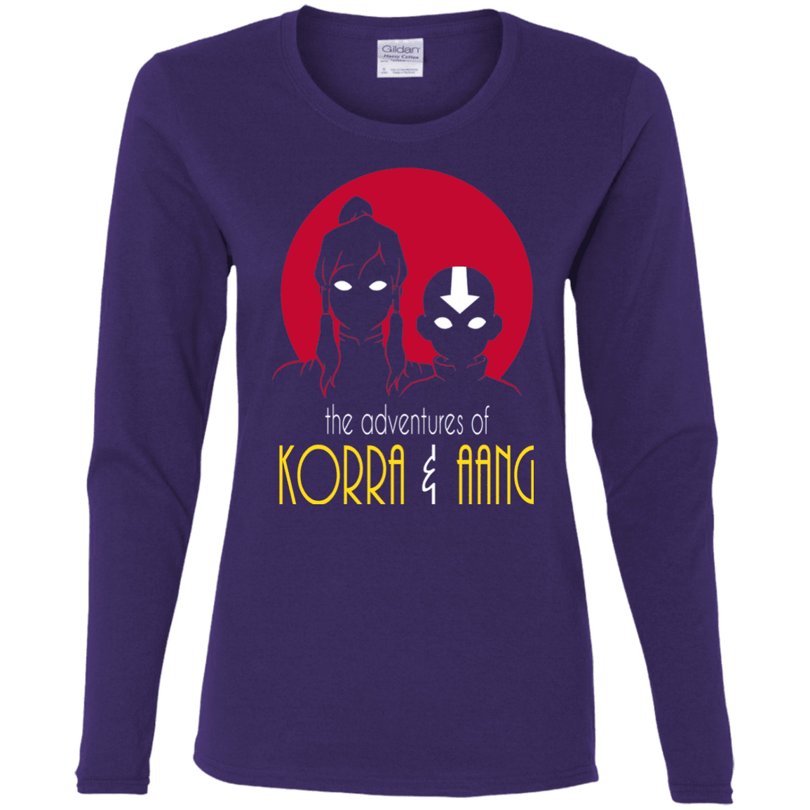 T-Shirts Purple / S Adventures of Korra & Aang Women's Long Sleeve T-Shirt