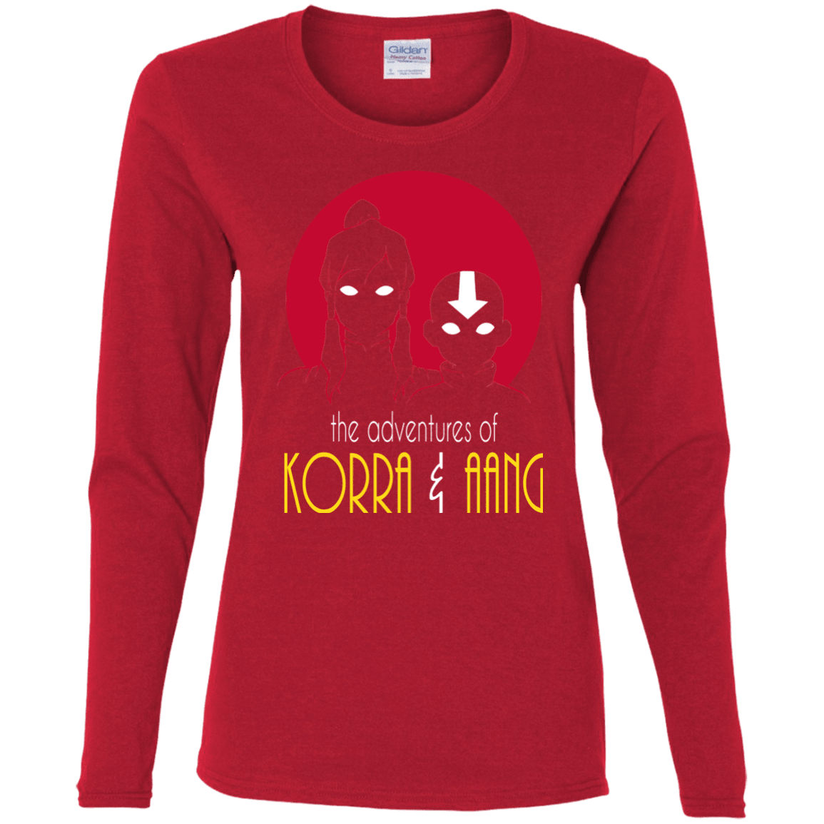 T-Shirts Red / S Adventures of Korra & Aang Women's Long Sleeve T-Shirt