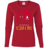 T-Shirts Red / S Adventures of Korra & Aang Women's Long Sleeve T-Shirt