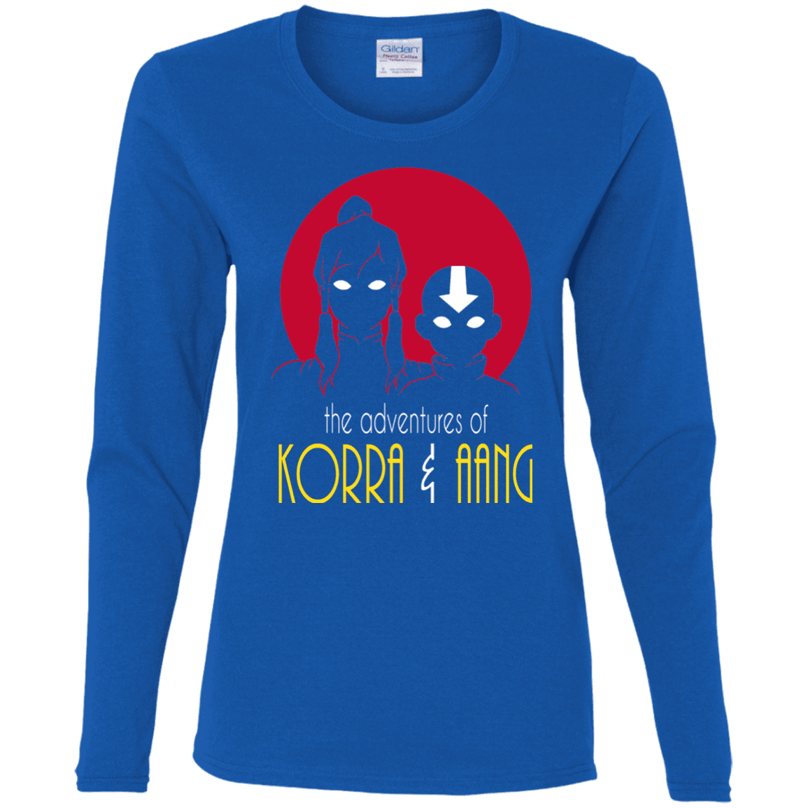 T-Shirts Royal / S Adventures of Korra & Aang Women's Long Sleeve T-Shirt