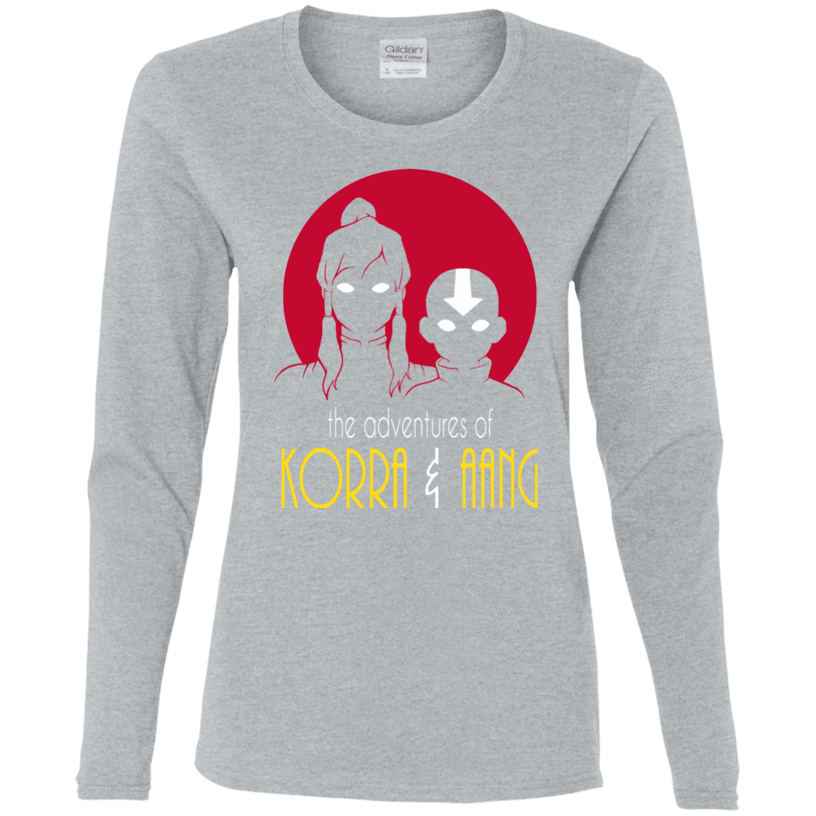 T-Shirts Sport Grey / S Adventures of Korra & Aang Women's Long Sleeve T-Shirt