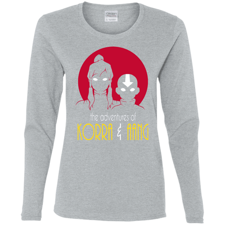 T-Shirts Sport Grey / S Adventures of Korra & Aang Women's Long Sleeve T-Shirt