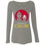 T-Shirts Venetian Grey / S Adventures of Korra & Aang Women's Triblend Long Sleeve Shirt