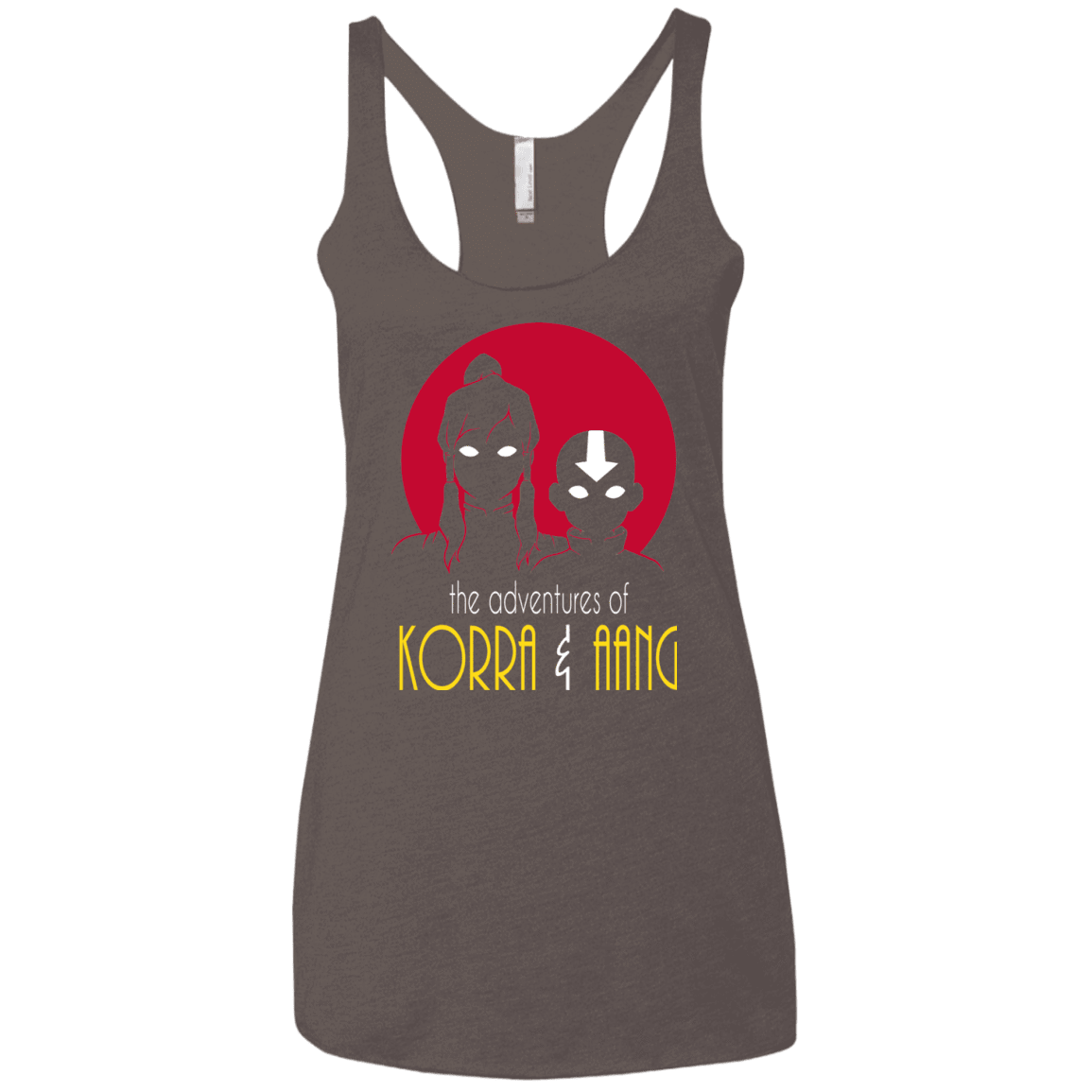 T-Shirts Macchiato / X-Small Adventures of Korra & Aang Women's Triblend Racerback Tank