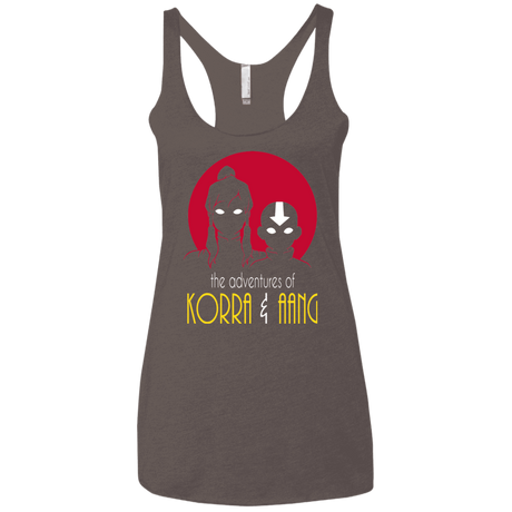 T-Shirts Macchiato / X-Small Adventures of Korra & Aang Women's Triblend Racerback Tank