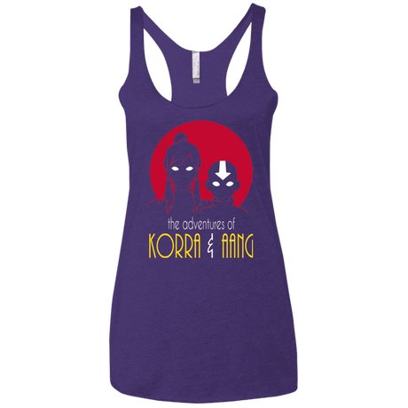 T-Shirts Purple Rush / X-Small Adventures of Korra & Aang Women's Triblend Racerback Tank