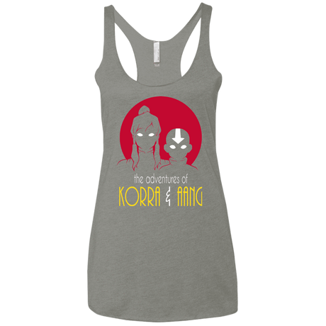 T-Shirts Venetian Grey / X-Small Adventures of Korra & Aang Women's Triblend Racerback Tank