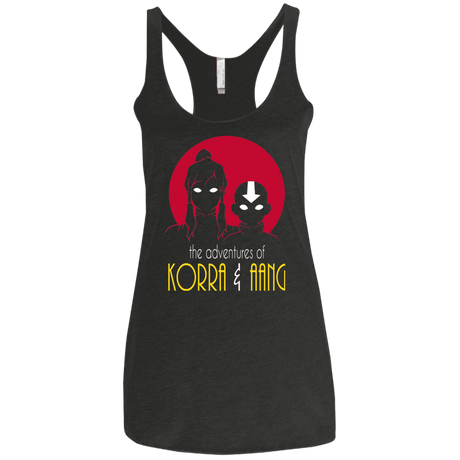 T-Shirts Vintage Black / X-Small Adventures of Korra & Aang Women's Triblend Racerback Tank