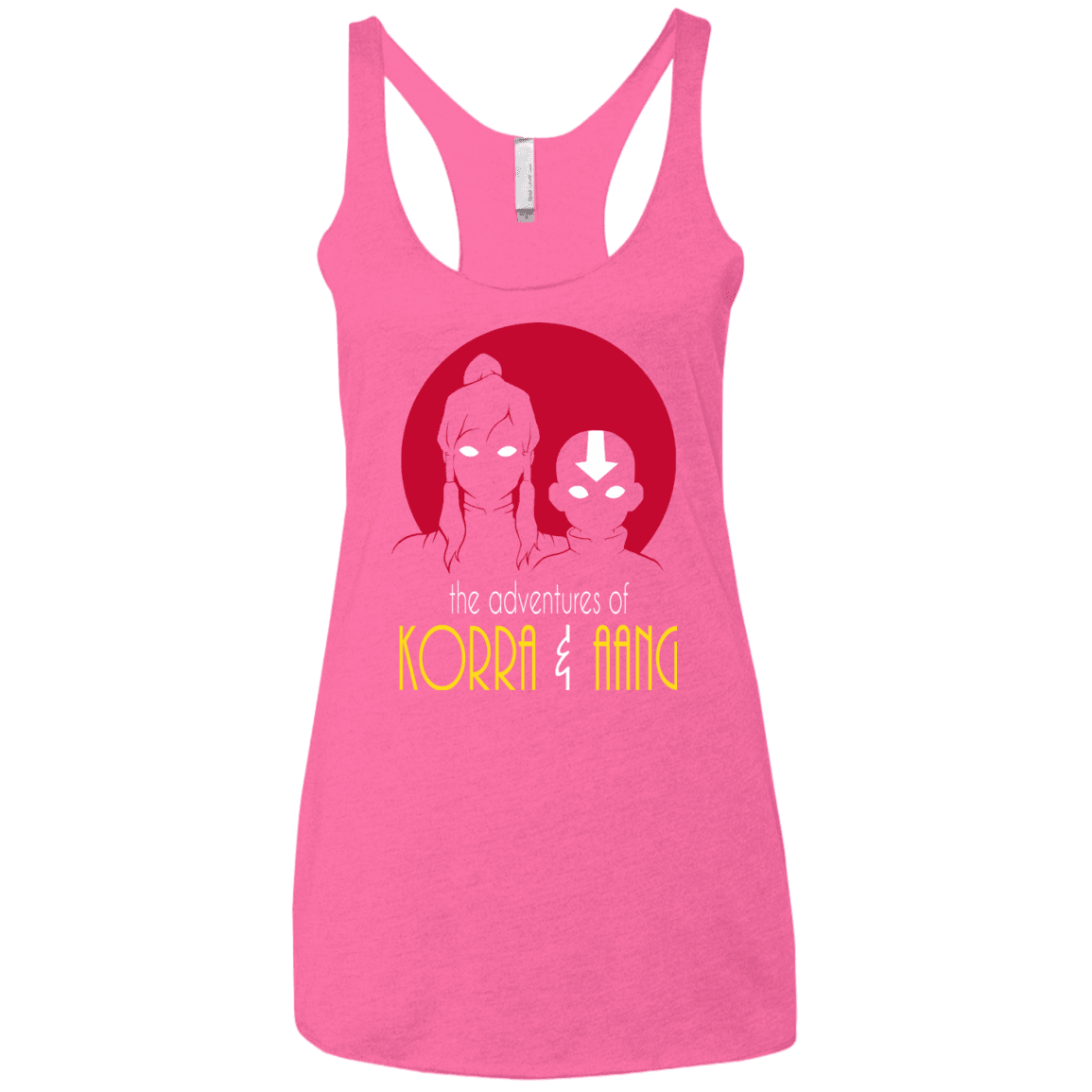 T-Shirts Vintage Pink / X-Small Adventures of Korra & Aang Women's Triblend Racerback Tank