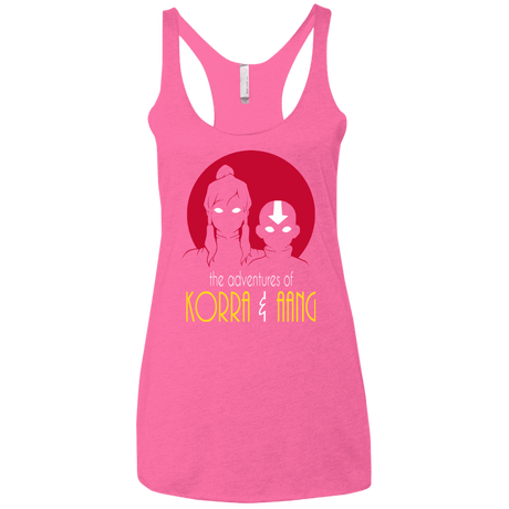 T-Shirts Vintage Pink / X-Small Adventures of Korra & Aang Women's Triblend Racerback Tank