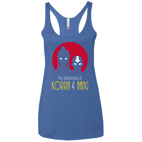 T-Shirts Vintage Royal / X-Small Adventures of Korra & Aang Women's Triblend Racerback Tank