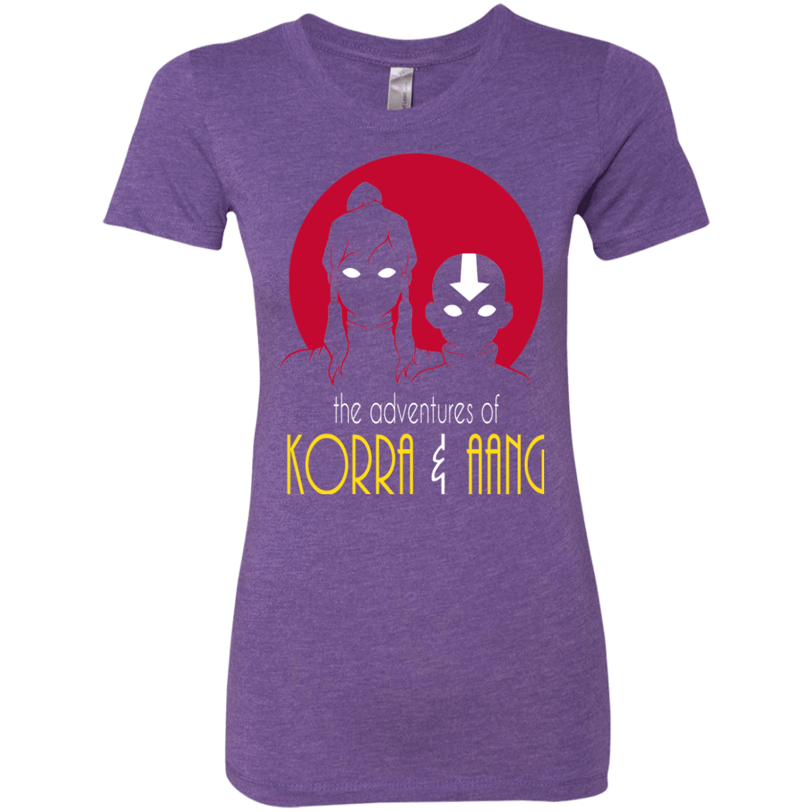 T-Shirts Purple Rush / S Adventures of Korra & Aang Women's Triblend T-Shirt