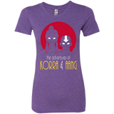 T-Shirts Purple Rush / S Adventures of Korra & Aang Women's Triblend T-Shirt
