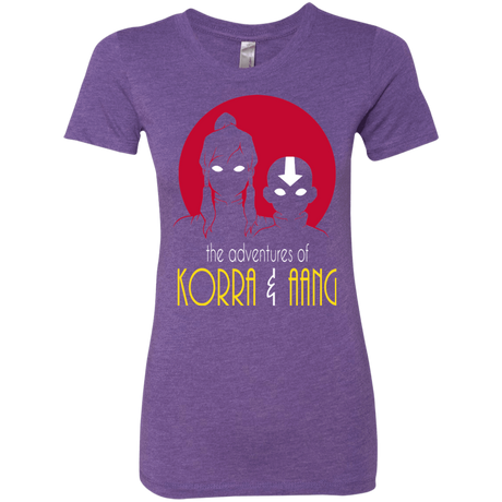 T-Shirts Purple Rush / S Adventures of Korra & Aang Women's Triblend T-Shirt