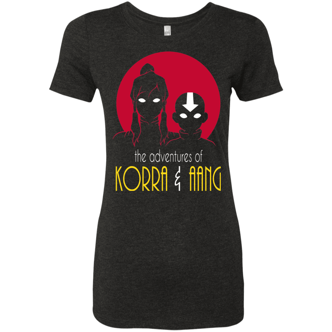 T-Shirts Vintage Black / S Adventures of Korra & Aang Women's Triblend T-Shirt