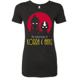 T-Shirts Vintage Black / S Adventures of Korra & Aang Women's Triblend T-Shirt