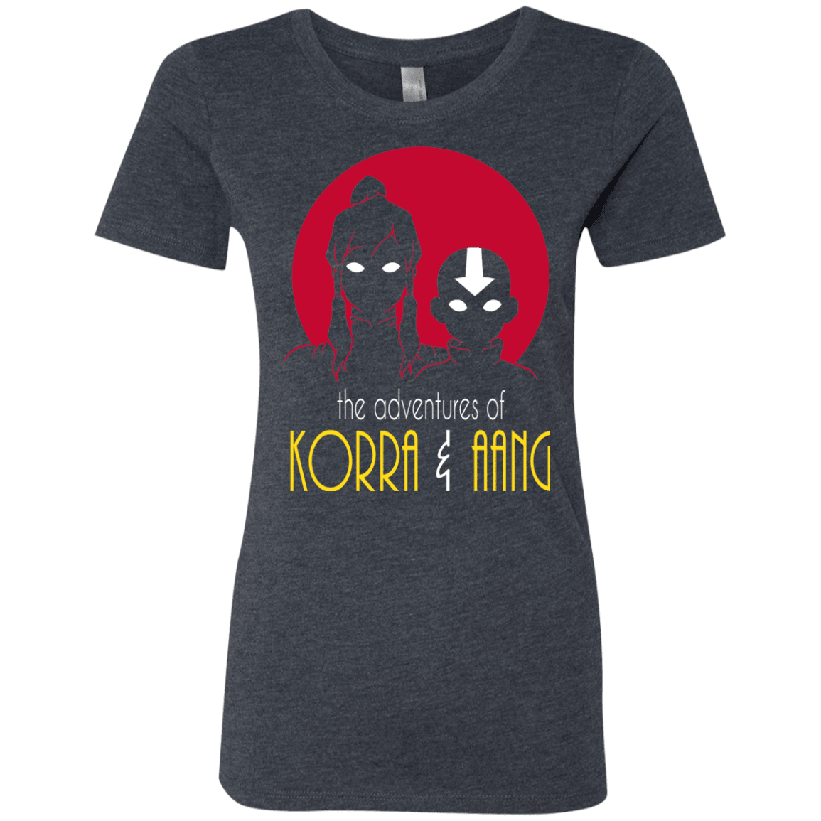T-Shirts Vintage Navy / S Adventures of Korra & Aang Women's Triblend T-Shirt