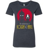 T-Shirts Vintage Navy / S Adventures of Korra & Aang Women's Triblend T-Shirt