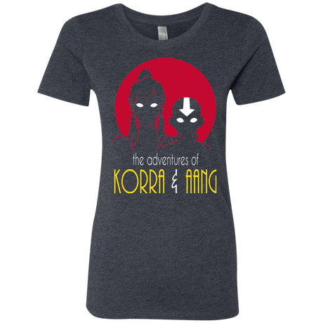 T-Shirts Vintage Navy / S Adventures of Korra & Aang Women's Triblend T-Shirt