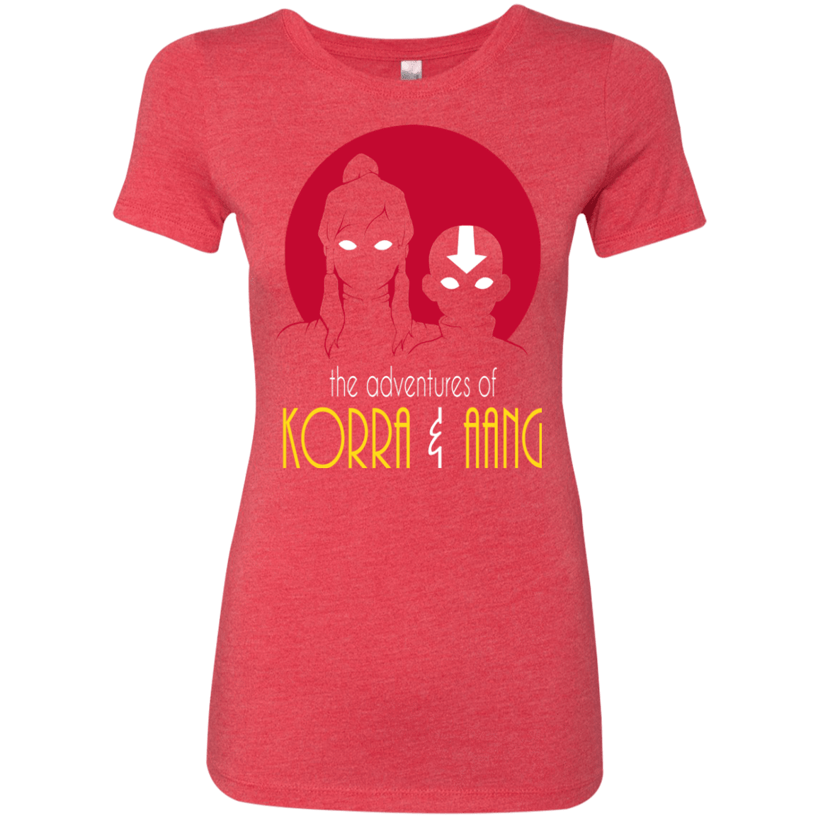 T-Shirts Vintage Red / S Adventures of Korra & Aang Women's Triblend T-Shirt