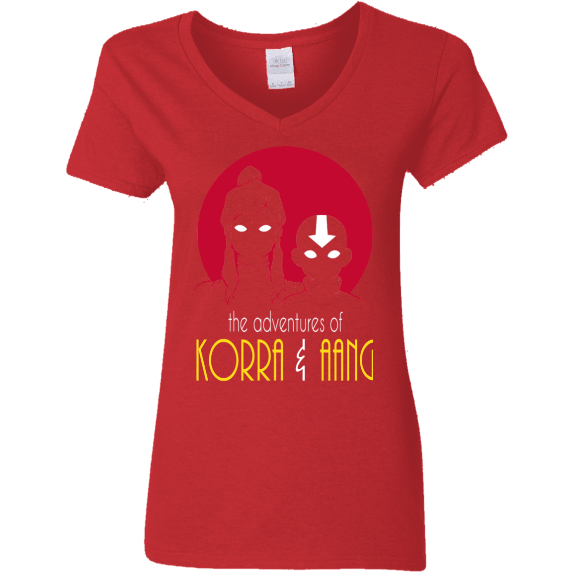 T-Shirts Red / S Adventures of Korra & Aang Women's V-Neck T-Shirt