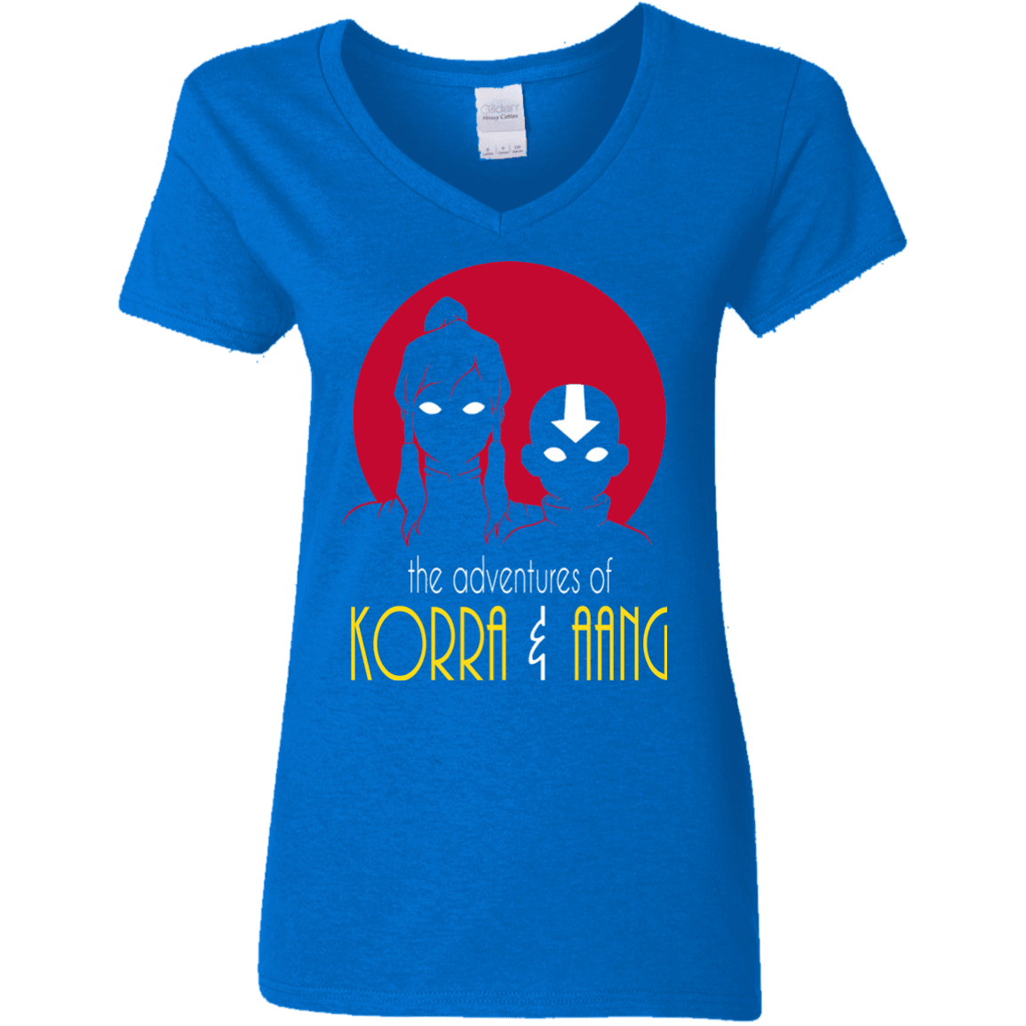T-Shirts Royal / S Adventures of Korra & Aang Women's V-Neck T-Shirt
