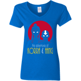 T-Shirts Royal / S Adventures of Korra & Aang Women's V-Neck T-Shirt