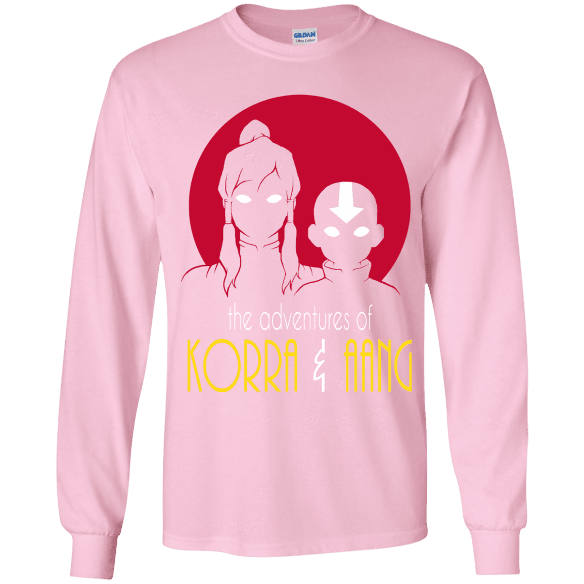 T-Shirts Light Pink / YS Adventures of Korra & Aang Youth Long Sleeve T-Shirt